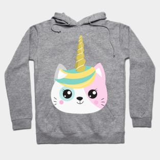 Unicorn Cat, Cute Cat, Little Cat, Kitten, Kitty Hoodie